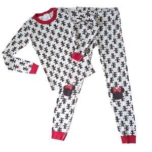 Hanna Andersson Disney Minnie Mouse Pajamas Long John Organic Cotton 12 150cm